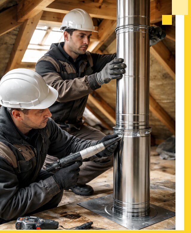 Монтаж дымоходов для каминов в Славгороде с гарантией качества