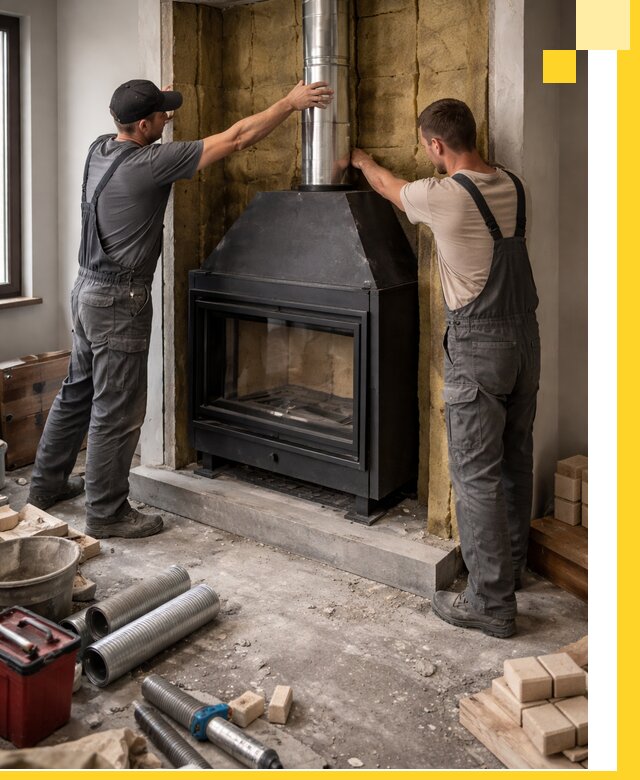 Изготовление и монтаж закрытых каминов в Славгороде под ключ