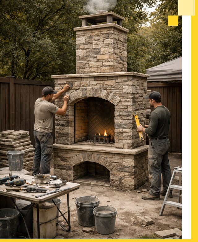 Проектирование и установка уличных каминов в Славгороде