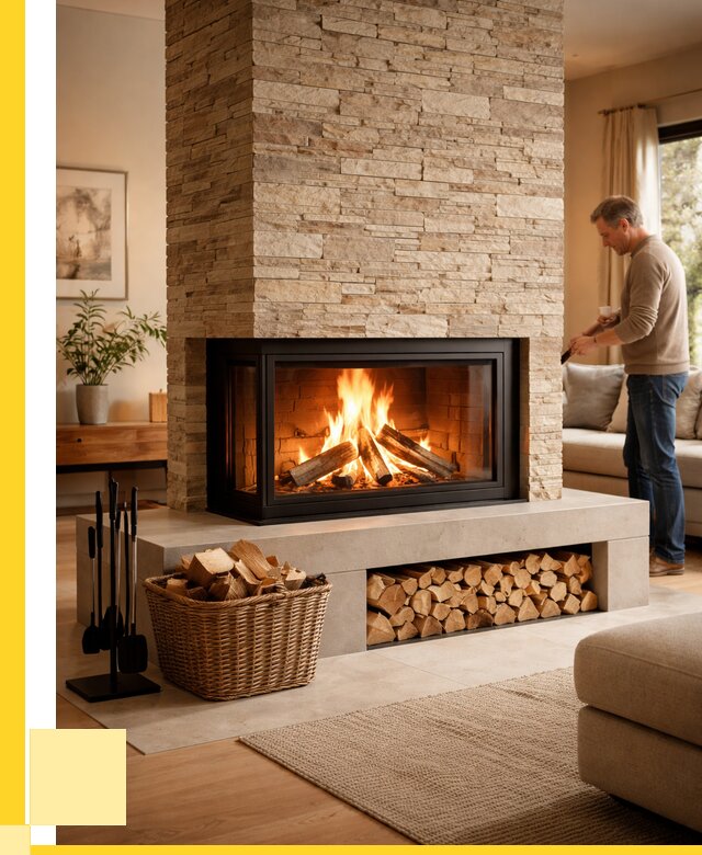 Дровяной камин под ключ в Славгороде от 208020 р. | ЭриданСлд