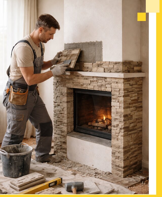 Изготовление и монтаж каминов для дома под ключ в Славгороде