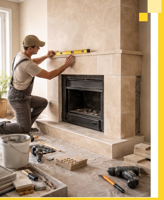 Установка и монтаж каминов в частном доме под ключ в Славгороде