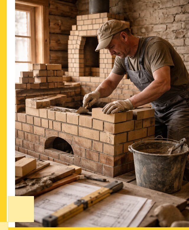 Кладка печей из кирпича в Славгороде цены от 31203 р. - ЭриданСлд