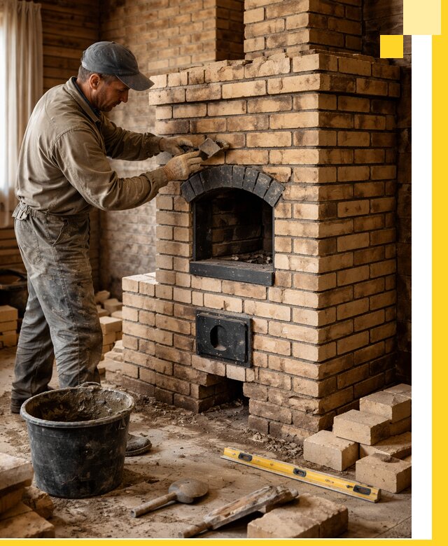 Кирпичные печи под ключ в Славгороде: проектирование и кладка