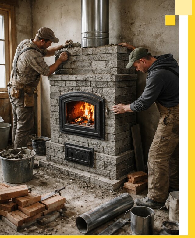 Производство, поставка и монтаж дровяных печей в Славгороде