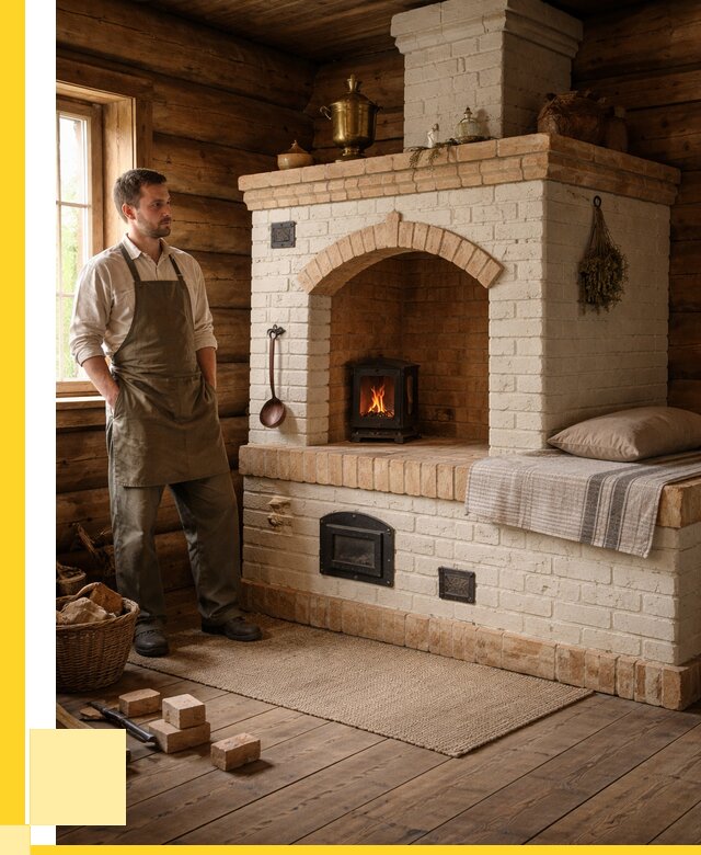 Русские печи с лежанкой под ключ в Славгороде от 156015 р. ЭриданСлд