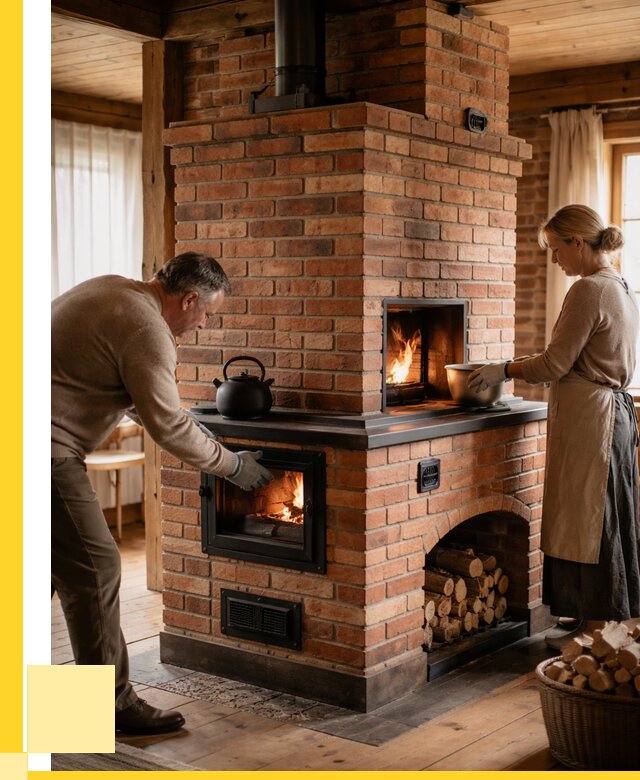 Печи для загородного дома под ключ в Славгороде от 83208 р. | ЭриданСлд