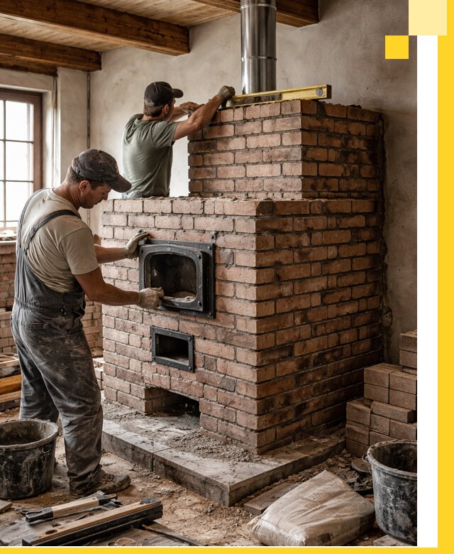 Печи для загородного дома под ключ в Славгороде — монтаж и сервис