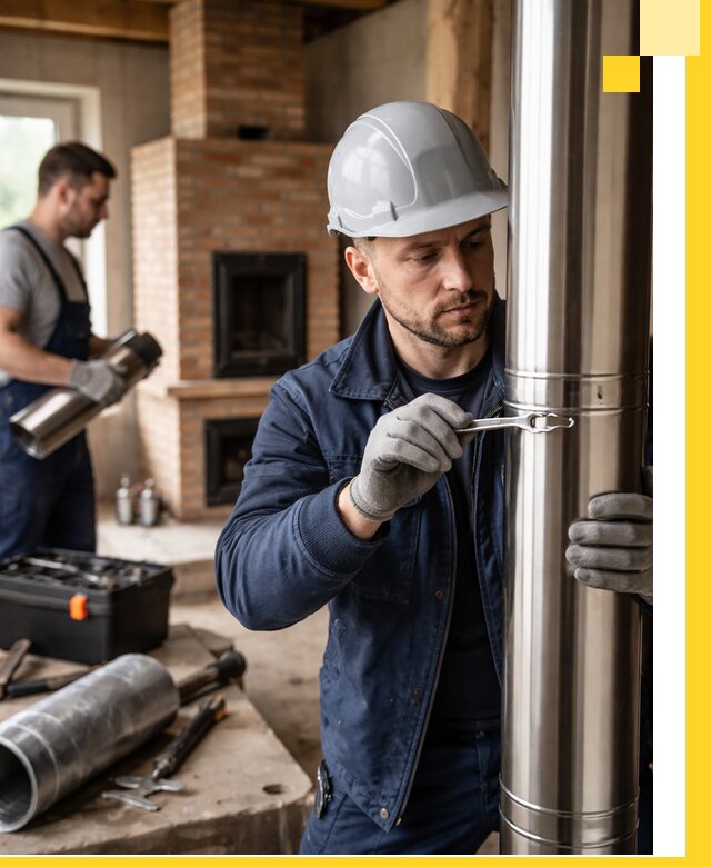 Профессиональный монтаж дымоходов для печей в Славгороде