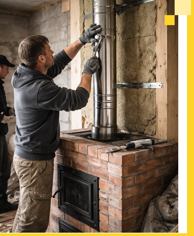 Изготовление и монтаж печей и дымоходов под ключ в Славгороде