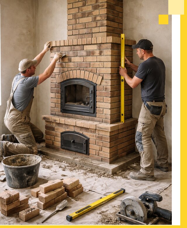 Продажа и установка печей и каминов для дома под ключ в Славгороде