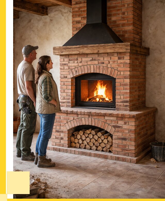 Печи камины из кирпича в Славгороде от 124812 р. | ЭриданСлд