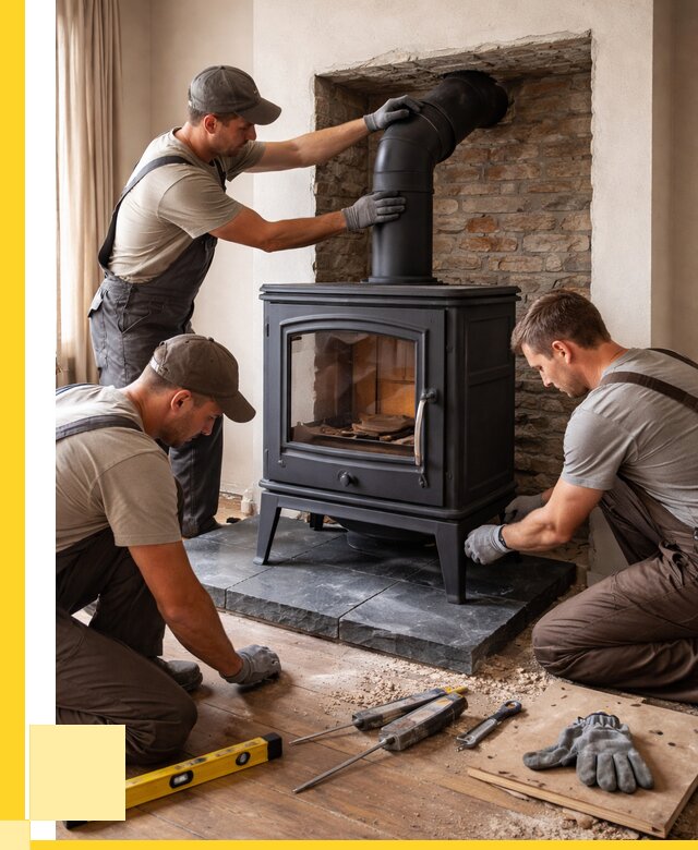Монтаж печи камина в частном доме в Славгороде от 26003 р. | ЭриданСлд
