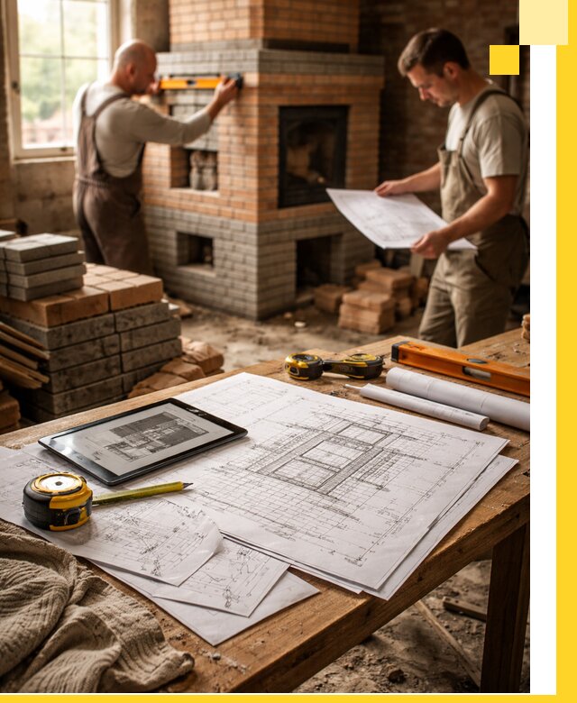 Проекты печей и каминов с индивидуальным дизайном в Славгороде