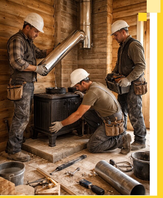 Профессиональный монтаж банных печей и дымоходов в Славгороде