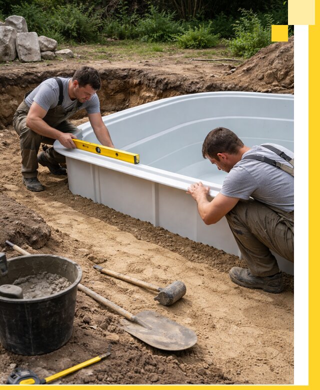 Производство и установка пластиковых бассейнов в Славгороде под ключ