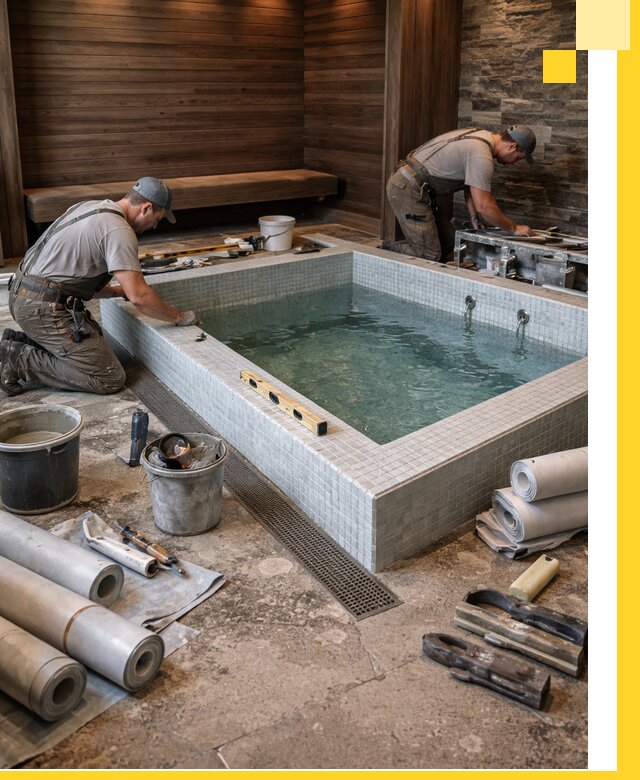 Установка и строительство бассейнов для сауны в Славгороде