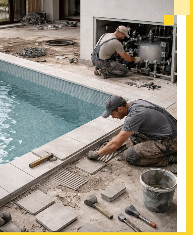 Строительство и монтаж бассейнов в коттедже в Славгороде