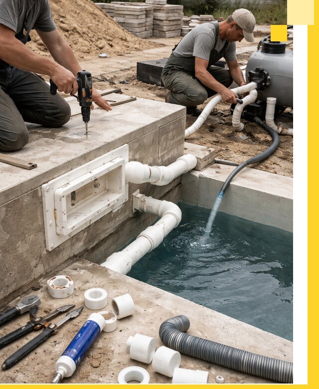 Строительство скиммерных бассейнов под ключ в Славгороде