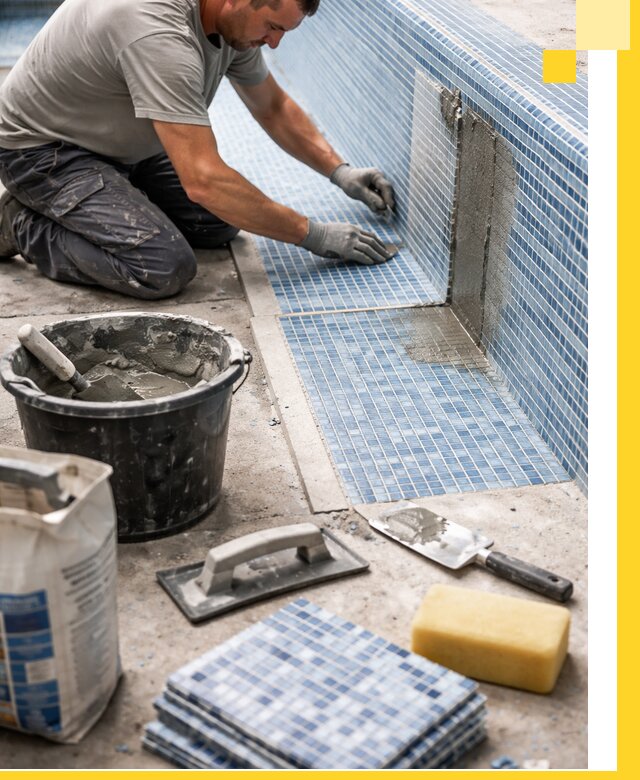 Укладка и ремонт мозаики для бассейнов под ключ в Славгороде