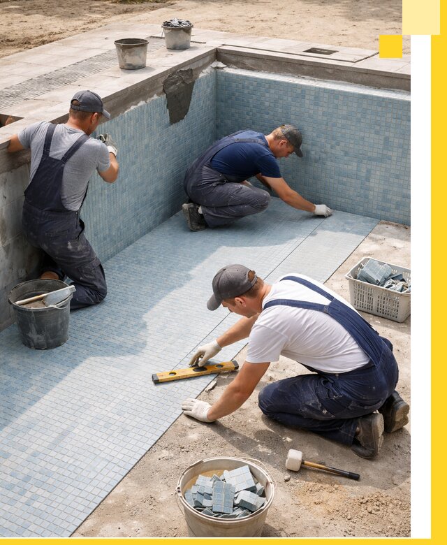 Укладка и установка плитки для бассейнов под ключ в Славгороде