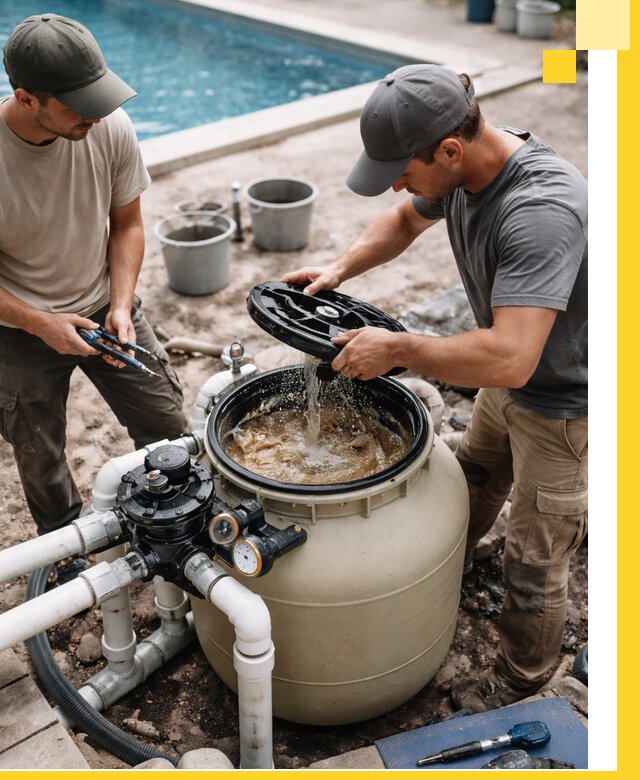 Установка и обслуживание песочных фильтров для бассейнов в Славгороде