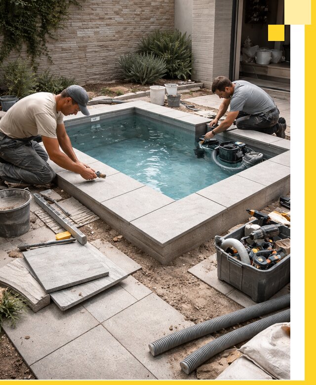 Мини бассейны под ключ в Славгороде, дизайн и установка