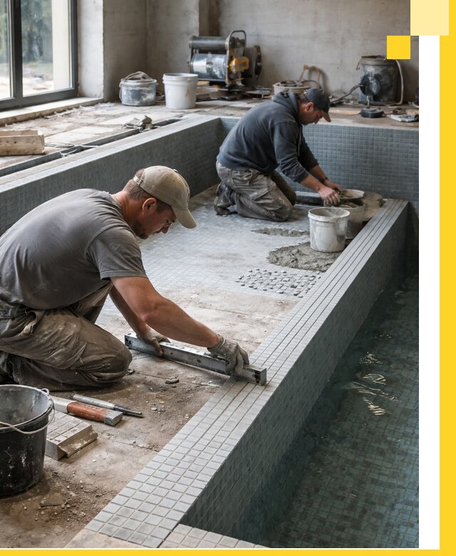 Строительство бассейна в частном доме в Славгороде под ключ