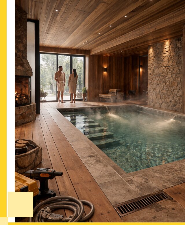 Проекты бань с бассейном под ключ в Славгороде от 78008 р., ЭриданСлд