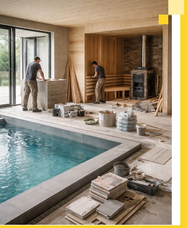 Проектирование и строительство бань с бассейном в Славгороде