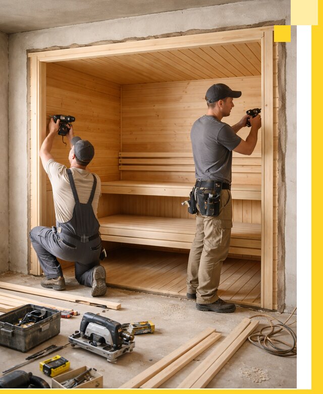 Монтаж саун под ключ в Славгороде — проектирование и установка