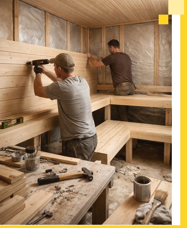 Профессиональная отделка бань и саун под ключ в Славгороде