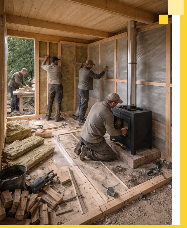 Профессиональный монтаж бань под ключ в Славгороде для дома