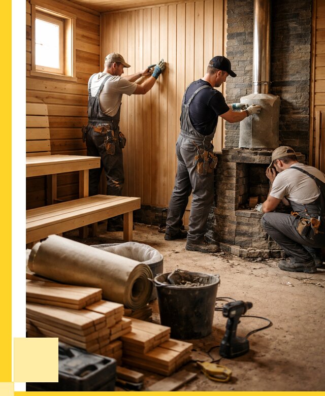 Ремонт бань под ключ в Славгороде от 46805 р. | ЭриданСлд