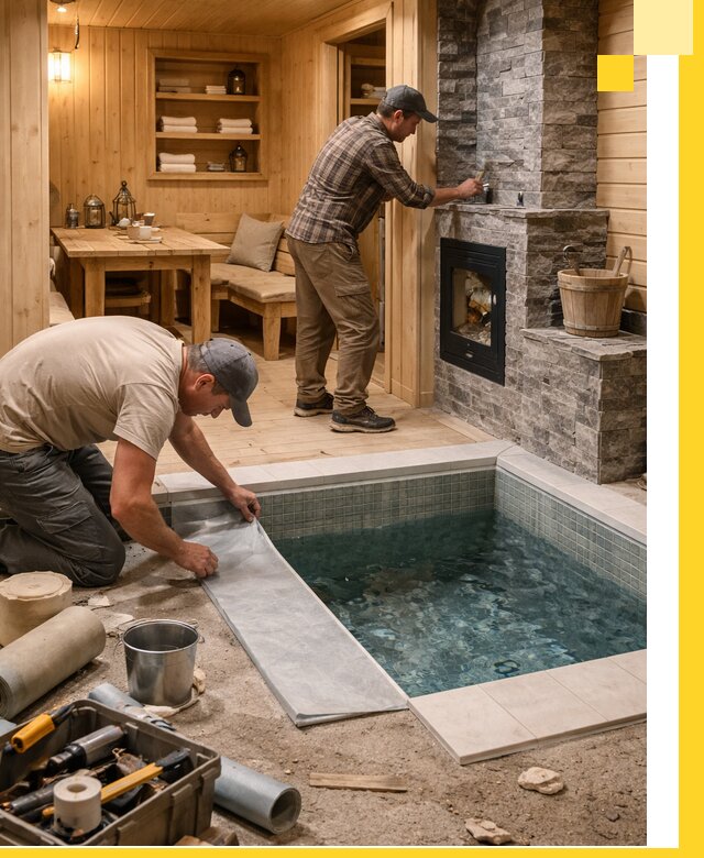 Строительство бань с комнатой отдыха под ключ в Славгороде