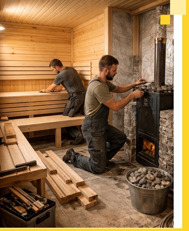 Дизайн и строительство интерьеров бань под ключ в Славгороде