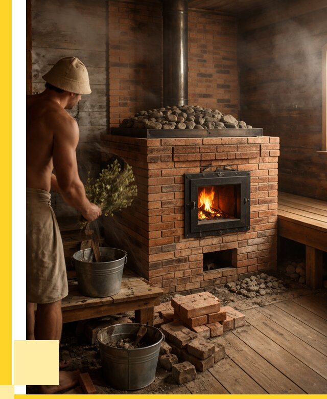 Кирпичные банные печи в Славгороде от 93609 р. | ЭриданСлд