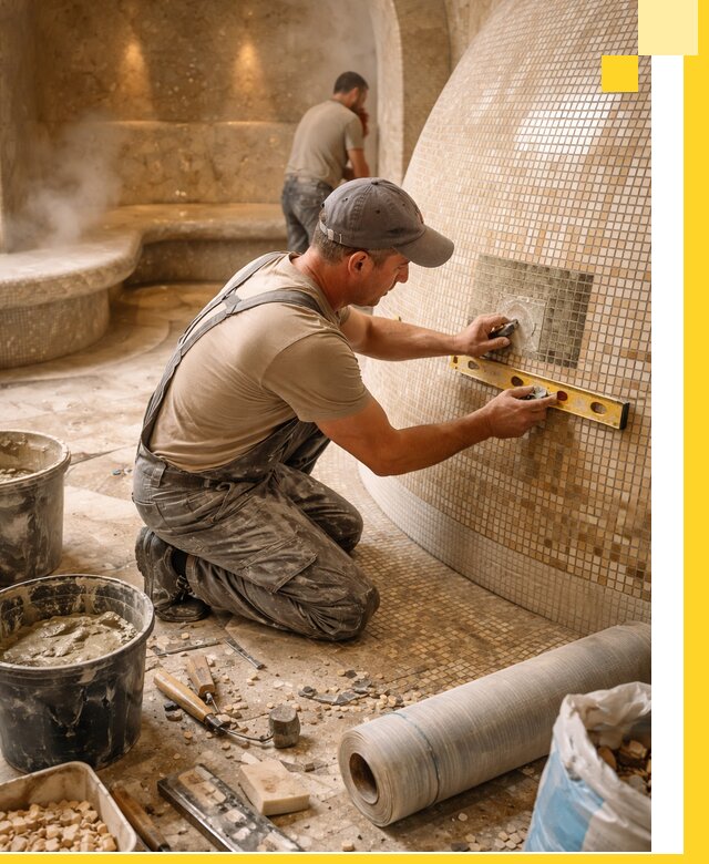 Хамам под ключ в Славгороде: проектирование, строительство, отделка