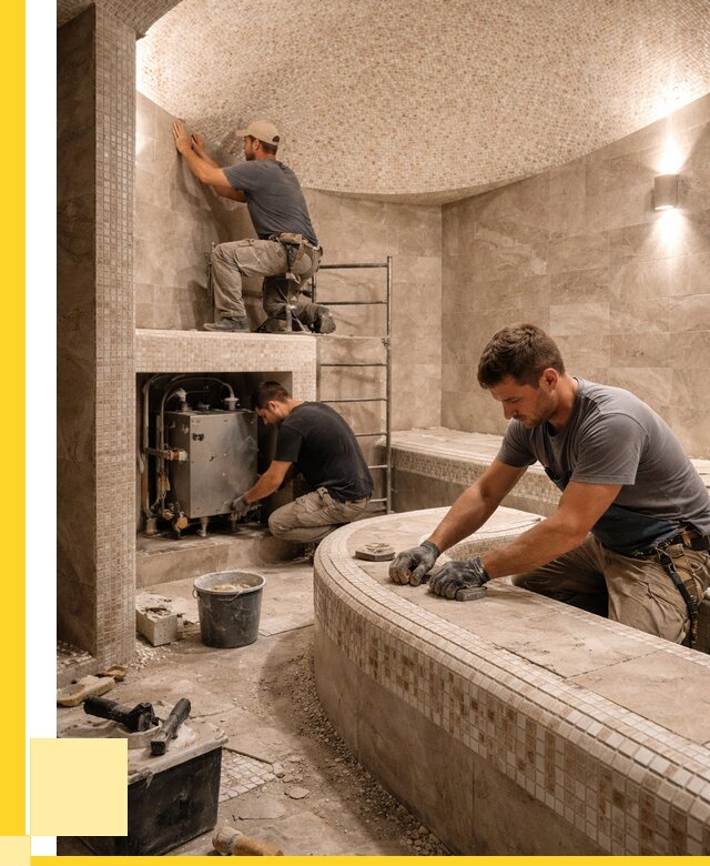 Монтаж хамамов под ключ в Славгороде от 260025 р. ЭриданСлд