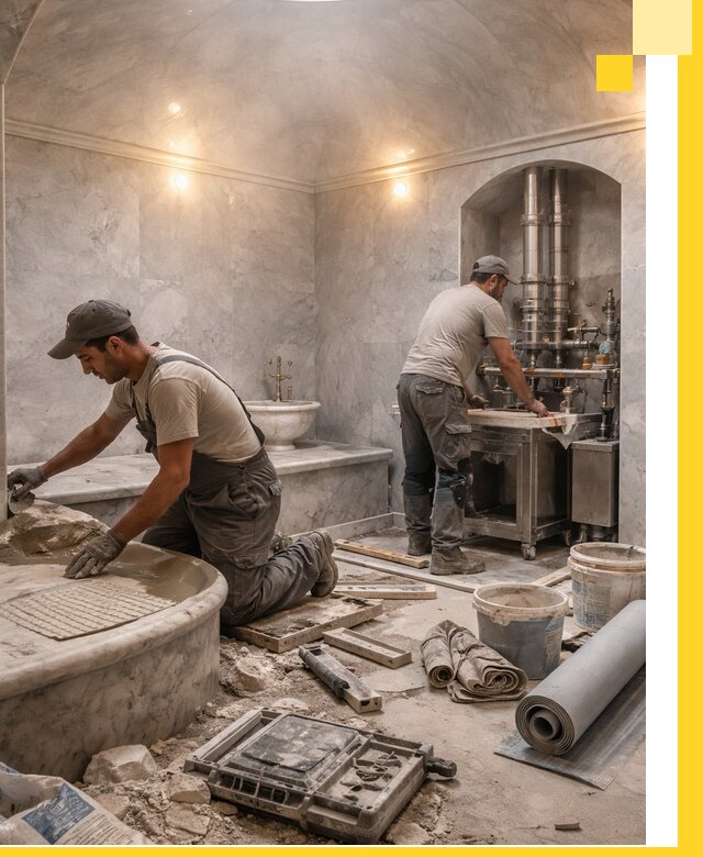 Строительство турецких бань хаммам под ключ в Славгороде