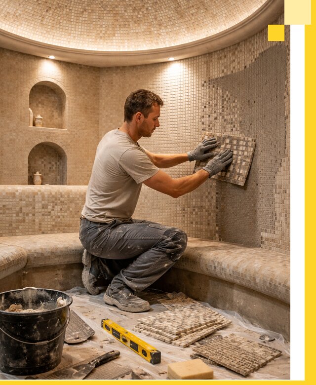 Устройство и монтаж домашнего хамама под ключ в Славгороде