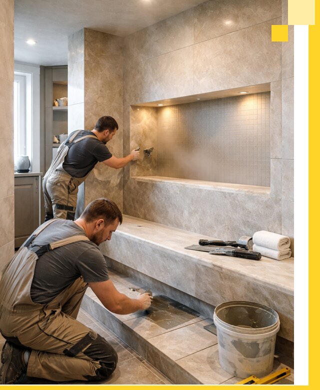 Профессиональное строительство хамама в квартире в Славгороде