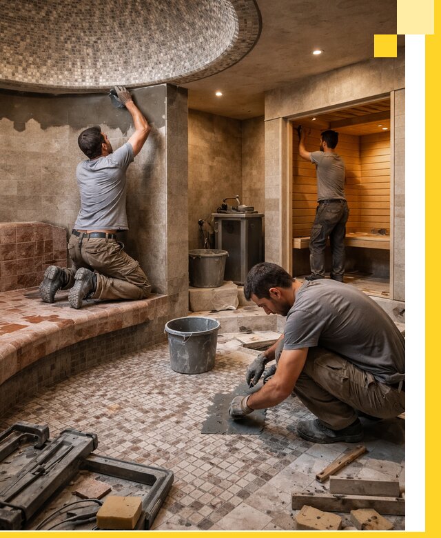 Проект и строительство хамама бани и сауны под ключ в Славгороде