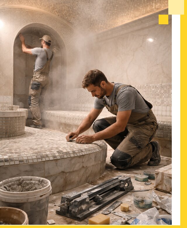 Профессиональный дизайн хамама и SPA под ключ в Славгороде