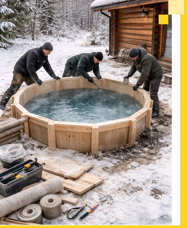 Изготовление и установка ледяных купелей под ключ в Славгороде