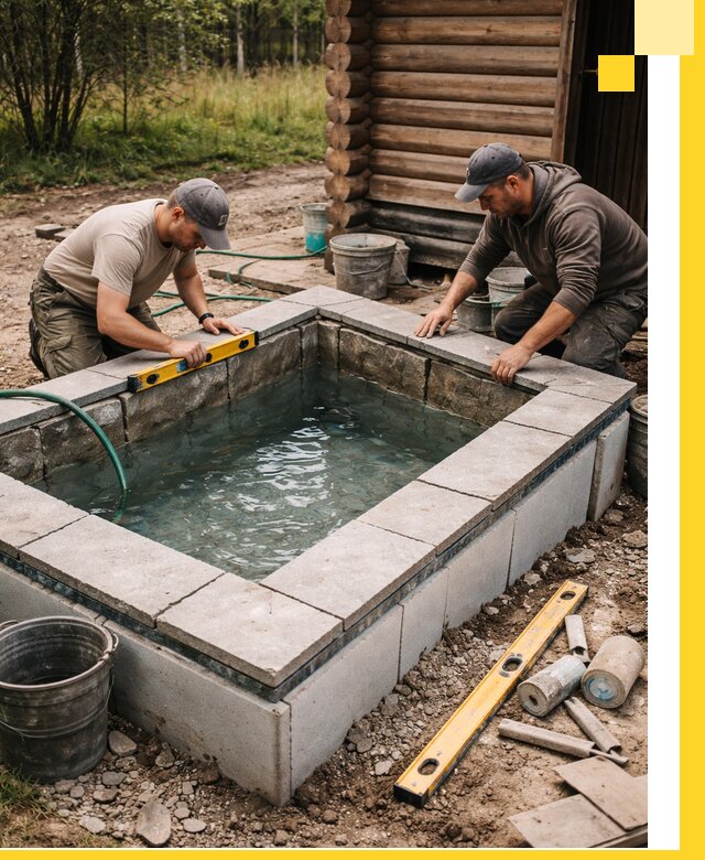 Изготовление и установка холодных купелей под ключ в Славгороде